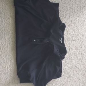 Black polo shirt